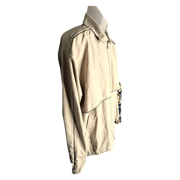 Callaway Men's Waterproof Full Zip Softshell Golf Windbreaker Jacket Beige XL - Picture 2 of 11